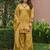 Yellow chanderi embroidered farshi salwar set