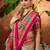 Beige ethnic motifs silk blend saree