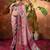 Mauve ethnic motifs silk blend saree