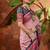 Mauve ethnic motifs silk blend saree