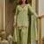 Light-green chanderi embroidered farshi salwar set