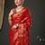 red woven design zari georgette kanjeevaram saree