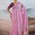 pink cotton blend chanderi sarees