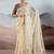 off white off white cotton blend chanderi sarees