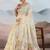 off white off white cotton blend chanderi sarees