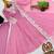 Pink faux georgette embroidered flared gown set