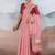 peach cotton blend chanderi sarees