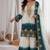 White georgette embroidered palazzo set