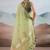green cotton blend chanderi sarees