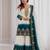 White georgette embroidered palazzo set
