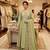 Light-green chanderi embroidered palazzo set