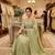 Light-green chanderi embroidered palazzo set