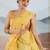 yellow yellow cotton blend chanderi sarees