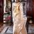 Off white bagh zari silk blend designer banarasi saree