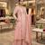 Light-pink chanderi embroidered palazzo set