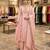 Light-pink chanderi embroidered palazzo set