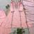 Light-pink chanderi embroidered palazzo set