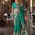 green woven design zari banarasi silk blend saree