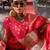 pink ethnic motifs woven design zari banarasi silk blend saree
