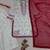White silk blend embroidered farshi salwar set