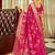 Pink ethnic motifs zari silk blend banarasi saree