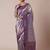 purple paisley woven design zari kanjeevaram silk blend saree
