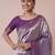 purple paisley woven design zari kanjeevaram silk blend saree
