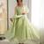 Light-green faux georgette embroidered anarkali set