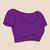 purple cotton blend saree with blouse piece