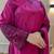 Rani-pink cotton poly embroidered farshi salwar set
