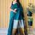 teal cotton blend khadi saree