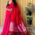 pink cotton blend khadi saree with blouse