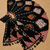 black mirror work cotton navratri lehenga choli