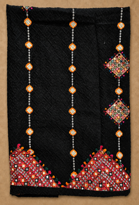black mirror work cotton navratri lehenga choli 7