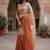 Beige woven design tissue handloom kasavu saree