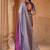 Purple woven design tissue kasavu saree