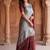 Silver tissue kasavu saree