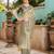 beige ethnic motifs woven design linen saree