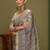 beige satin block print sarees
