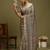 beige satin block print sarees