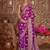 magenta woven design zari saree with blouse piece
