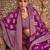 magenta woven design zari saree with blouse piece