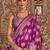 magenta woven design zari saree with blouse piece