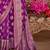 magenta woven design zari saree with blouse piece