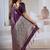 purple ethnic motifs woven design satin banarasi saree