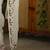 white embellished sequinned georgette saree