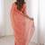 peach burgundy chiffon ethnic embellished party wear matching blouse sarees