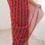 maroon chiffon ethnic embellished party wear matching blouse sarees