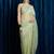green embellished beads and stones net saree