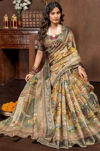 multicolor ethnic motifs zari designer kanjeevaram saree